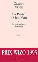 Couverture du livre « Un panier de houblon Tome 1 ; la verte enfance du monde » de Claude Vigee aux éditions Lattes