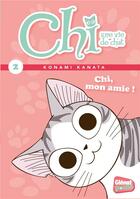 Couverture du livre « Chi ; une vie de chat Tome 2 : Chi, mon amie » de Kanata Konami et Jerome Cousin et Petronille aux éditions Glenat Jeunesse