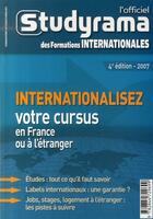 Couverture du livre « Officiel studyrama des formations internationales (2007) » de  aux éditions Studyrama