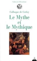 Couverture du livre « Le mythe et mythique » de  aux éditions Dervy