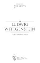 Couverture du livre « Ludwig Wittgenstein » de Christophe Al-Saleh aux éditions Sils Maria