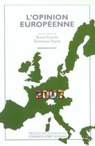 Couverture du livre « L'opinion européenne 2002 » de Bruno Cautres aux éditions Presses De Sciences Po
