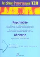 Couverture du livre « Psychiatrie, gériatrie » de Pradel Editeur aux éditions Pradel