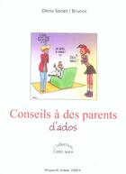 Couverture du livre « Conseils a des parents d'ados » de Sonet/Brunor aux éditions Mame