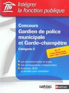 Couverture du livre « Conc gard police municipale (édition 2003) » de Valtat/Bon aux éditions Nathan