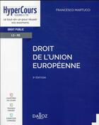 Couverture du livre « Droit de l'Union européenne » de Francesco Martucci aux éditions Dalloz