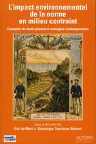 Couverture du livre « L'impact environnemental de la norme en milieu contraint » de  aux éditions Edisens