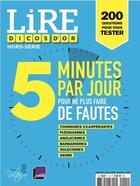 Couverture du livre « Lire dicos d'or - hs - 5 minutes par jour pour ne plus faire de fautes » de Collectif Lire aux éditions L'opportun