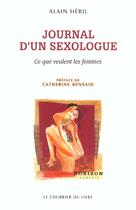 Couverture du livre « Journal d'un sexologue » de Alain Heril aux éditions Courrier Du Livre