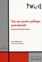 Couverture du livre « Vers une pensée politique postcoloniale » de  aux éditions Kime