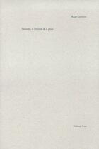 Couverture du livre « Malarmé, et l'écriture de la prose » de Roger Lewinter aux éditions Ivrea
