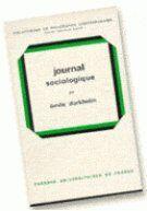 Couverture du livre « Journal sociologique » de Emile Durkheim aux éditions Puf