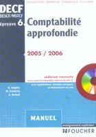 Couverture du livre « Comptabilite Approfondie ; Epreuve N.6 » de G Langlois aux éditions Foucher