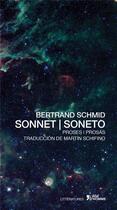 Couverture du livre « Sonnet / soneto » de Bertrand Schmid aux éditions L'age D'homme