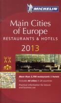 Couverture du livre « Gm main cities of europe 2013 » de Collectif Michelin aux éditions Michelin