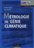 Couverture du livre « Métrologie en génie climatique » de Dupuis+Delmas aux éditions Dunod