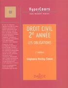 Couverture du livre « Droit Civil 2e Annee ; Les Obligations ; 2e Edition » de Stephanie Porchy-Simon aux éditions Dalloz