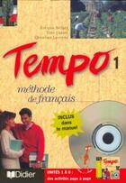 Couverture du livre « TEMPO T.1 ; METHODE DE FRANCAIS » de Berard/Canier aux éditions Didier