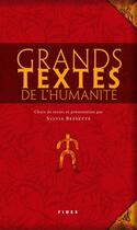 Couverture du livre « Grands textes de l'humanité » de Sylvie Bessette aux éditions Fides
