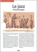 Couverture du livre « Le jazz ; chronologie » de  aux éditions Aedis