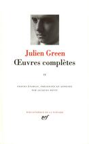 Couverture du livre « Oeuvres complètes (Tome 2) » de Julien Green aux éditions Gallimard