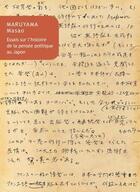 Couverture du livre « Essais sur l'histoire de la pensée politique au Japon » de Maruyama Masao aux éditions Belles Lettres