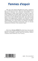 Couverture du livre « Femmes d'espoir ; leur combat pour les droits de l'homme » de Christiane Rimbaud aux éditions Editions L'harmattan