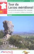 Couverture du livre « Tour du larzac meridional 2005 - 34 - grp - 734 » de  aux éditions Ffrp