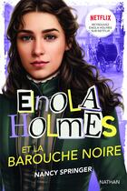 Couverture du livre « Les enquêtes d'Enola Holmes Tome 7 : Enola Holmes et la barouche noire » de Nancy Springer aux éditions Nathan