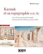 Couverture du livre « Karnak et sa topographie » de Michel Azim aux éditions Cnrs