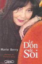 Couverture du livre « Le don de soi » de Marie Berry aux éditions Michel Lafon