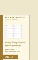 Couverture du livre « Agenda cahier semainier 2012 ble » de Moleskine aux éditions Moleskine Papet