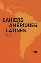 Couverture du livre « CAHIERS DES AMERIQUES LATINES T.70 » de  aux éditions Documentation Francaise
