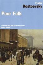 Couverture du livre « Poor Folk » de Dostoevsky Fyodor aux éditions Overlook