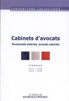 Couverture du livre « Cabinets d'avocats » de  aux éditions Direction Des Journaux Officiels