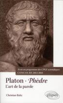 Couverture du livre « Phedre, platon » de Christian Ruby aux éditions Ellipses