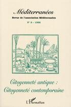 Couverture du livre « Citoyennete antique citoyennete contemporaine » de  aux éditions L'harmattan