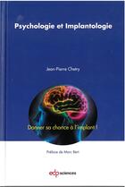 Couverture du livre « Psychologie et implantologie » de Jean-Pierre Chetry aux éditions Parresia