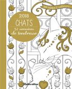 Couverture du livre « Mon agenda à colorier ; 52 semaines de tendresse ; chats (édition 2018) » de Marica Zottino aux éditions Rustica