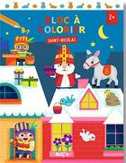 Couverture du livre « Bloc a colorier - saint-nicolas » de  aux éditions Le Ballon