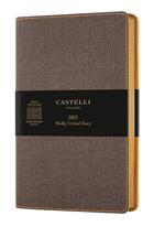 Couverture du livre « Agenda 2021 semainier vertical grand format harris brown » de  aux éditions Castelli Milano