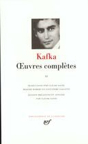 Couverture du livre « Oeuvres complètes t.2 » de Franz Kafka aux éditions Gallimard