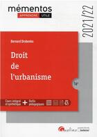 Couverture du livre « Droit de l'urbanisme (édition 2021/2022) » de Bernard Drobenko aux éditions Gualino