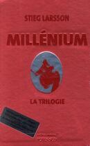 Couverture du livre « Millénium : coffret : la trilogie » de Stieg Larsson aux éditions Actes Sud