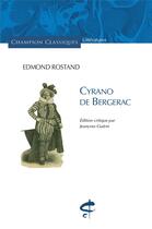 Couverture du livre « Cyrano de Bergerac » de Edmond Rostand aux éditions Honore Champion