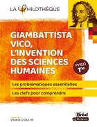 Couverture du livre « Giambattista Vico, l'invention des sciences humaines » de Denis Collin aux éditions Breal