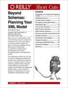 Couverture du livre « Beyond schemas ; planning your XML model » de Jennifer Linton aux éditions O'reilly Media