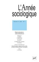 Couverture du livre « Annee sociologique 2021, vol. 71(2) » de  aux éditions Puf