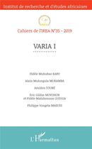 Couverture du livre « Varia i - vol35 » de  aux éditions L'harmattan