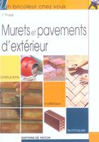 Couverture du livre « Murets et pavements d'exterieur » de F Poggi aux éditions De Vecchi